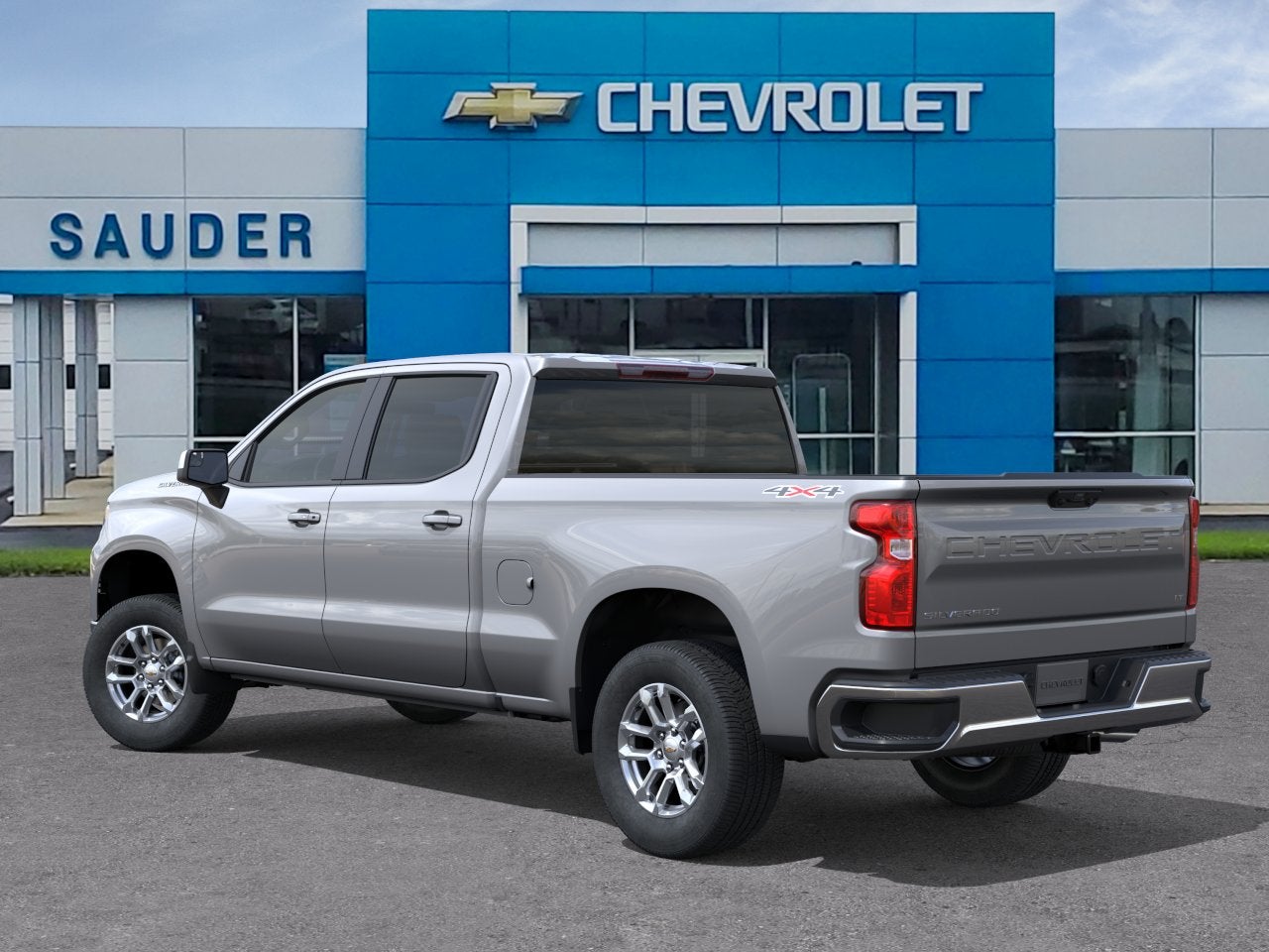 2026 Chevrolet Silverado 1500 — rear three-quarter view