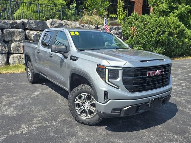2024 GMC Sierra 1500 Pro in Sterling Metallic — front three-quarter view