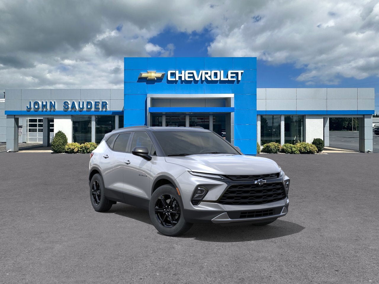 2026 Chevrolet Blazer 2LT in Sterling Gray Metallic — front three-quarter view